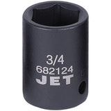 SAE Socket, Impact, 3/4", 1/2" Drive, 6 Points