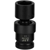 Universal Socket, Impact, 3/4", 1/2" Drive, 6 Points