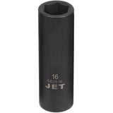 Socket, Impact, 16 mm, 1/2" Drive, 6 Points, Deep