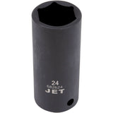 Socket, Impact, 24 mm, 1/2" Drive, 6 Points, Deep