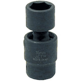 Universal Socket, Impact, 16 mm, 1/2" Drive, 6 Points