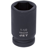 Socket, Impact, 1-1/2", 1" Drive, 6 Points, Deep