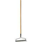Bow Rake, Wood Handle, 51" L, 14" Blade, 14 Tines