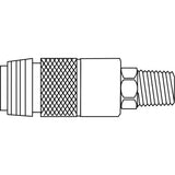 Unisafe Universal 5-in-1 Interchange Safety Couplers, Zinc Plated Steel
