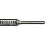 Solid Carbide Burrs - Cylinder Shape with No End Cut, SA-4, 7/16" Dia., 1/4" Shank