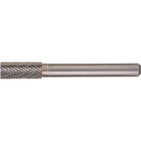 Solid Carbide Burrs - Cylinder Shape with No End Cut, SA-9, 1" Dia., 1/4" Shank