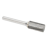 Solid Carbide Burrs - Cylinder Shape with No End Cut, SA-5, 1/2" Dia., 1/4" Shank