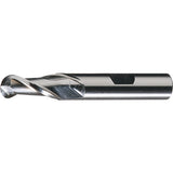 Centre Cutting Ball Nose Single End Finishers, 1/2" Dia., 2 Flutes, Cobalt