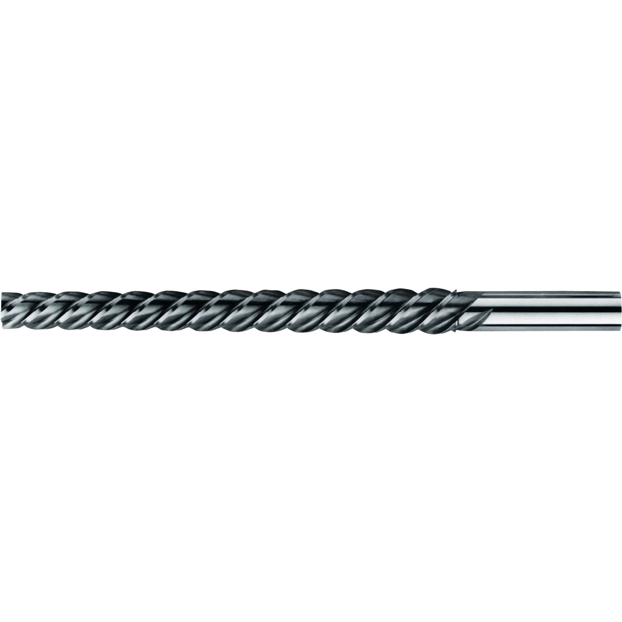 High Spiral Spirex® Taper Pin Reamer, #2 Drill, #2/O Reamer, Spiral Flute, High Speed Steel, Taper Shank