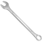 Long Pattern Fully Polished Combination Wrench, 1-1/4", Chrome Finish