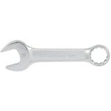 Fully Polished Stubby Combination Wrench, 12 Point, 17 mm, Chrome Finish