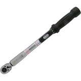 Heavy-Duty Slim Head Torque Wrench, Click, 3/8" Square Drive, 10 - 80 ft-lbs.