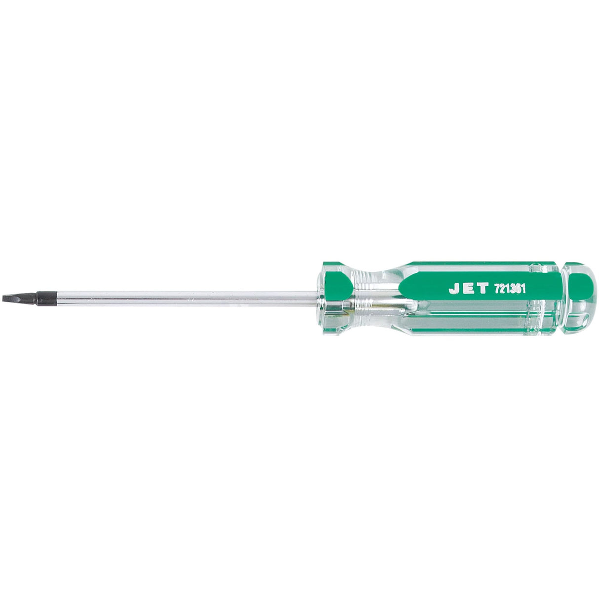 Square Jumbo Handle Screwdriver, #1 Tip, Round, 4" L, Plastic Handle