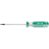 Square Jumbo Handle Screwdriver, #1 Tip, Round, 4" L, Plastic Handle