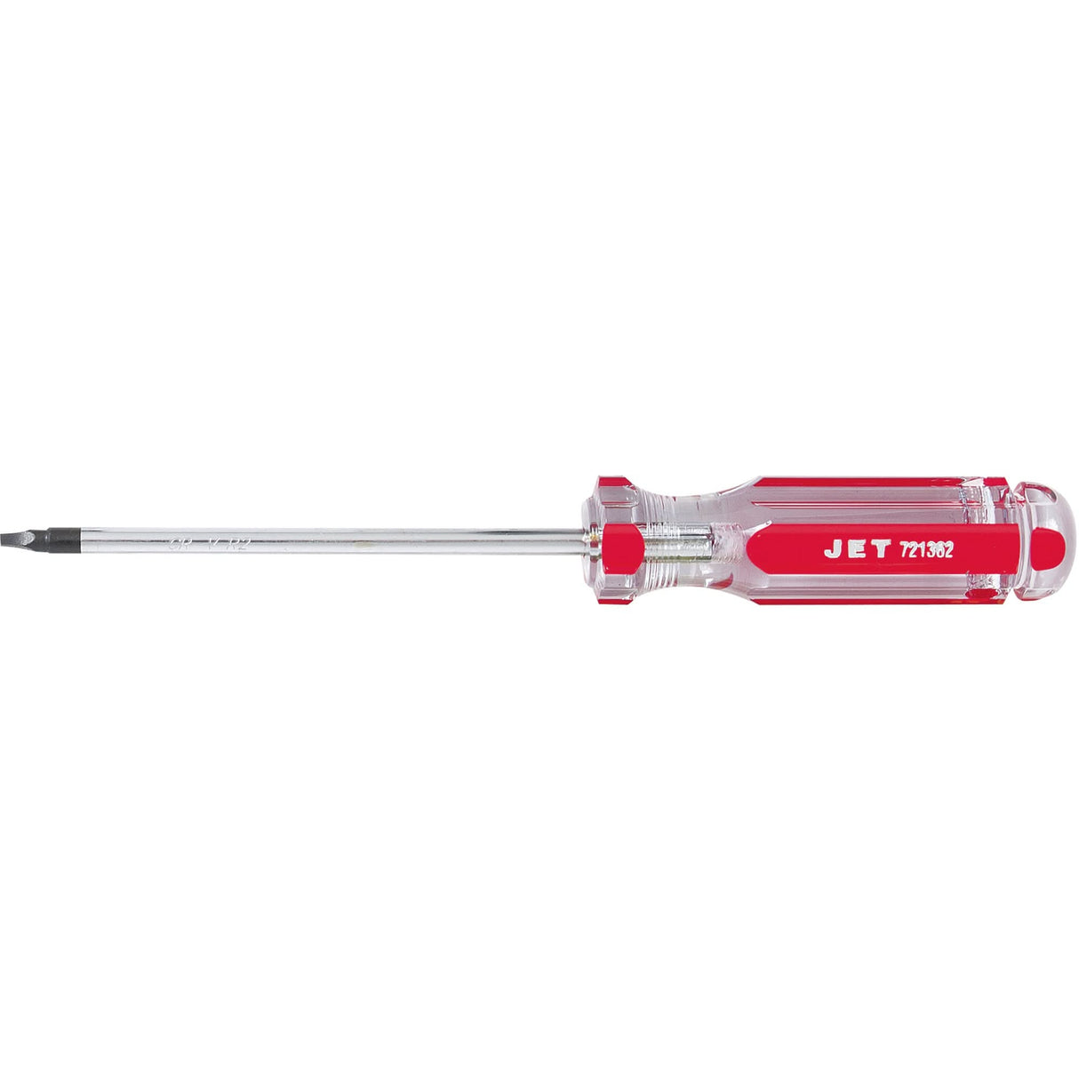 Square Jumbo Handle Screwdriver, #2 Tip, Round, 5" L, Plastic Handle