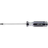 Square Jumbo Handle Screwdriver, #3 Tip, Round, 6" L, Plastic Handle