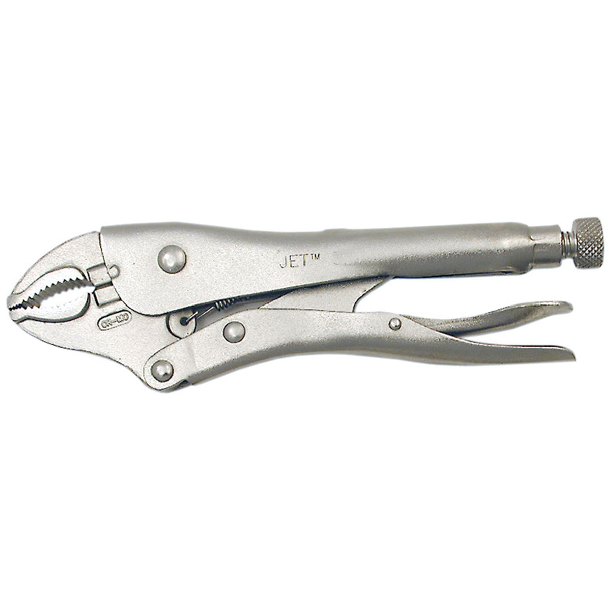 Super Heavy-Duty Locking Pliers with Cutter, 5" Length, Curved Jaw