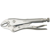 Super Heavy-Duty Locking Pliers with Cutter, 5" Length, Curved Jaw