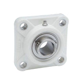 FPL205-SSUC205 | 1" Shaft Thermoplastic 4-Bolt Flange With Stainless Insert Bearing