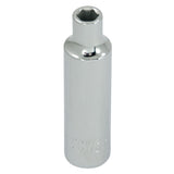 Socket, 3/4", 3/8" Drive, 6 Points, Deep
