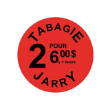 Étiquettes rondes, 1 ½" (1 COULEUR) 500