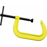 Hi-Vis Safety C-Clamp, 2-1/8" (54 mm) Capacity, 2-1/4" (57 mm) Throat Depth