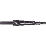Progressive Step Drill, 1/4" - 3/4" , 1/16" Increments, High Speed Steel