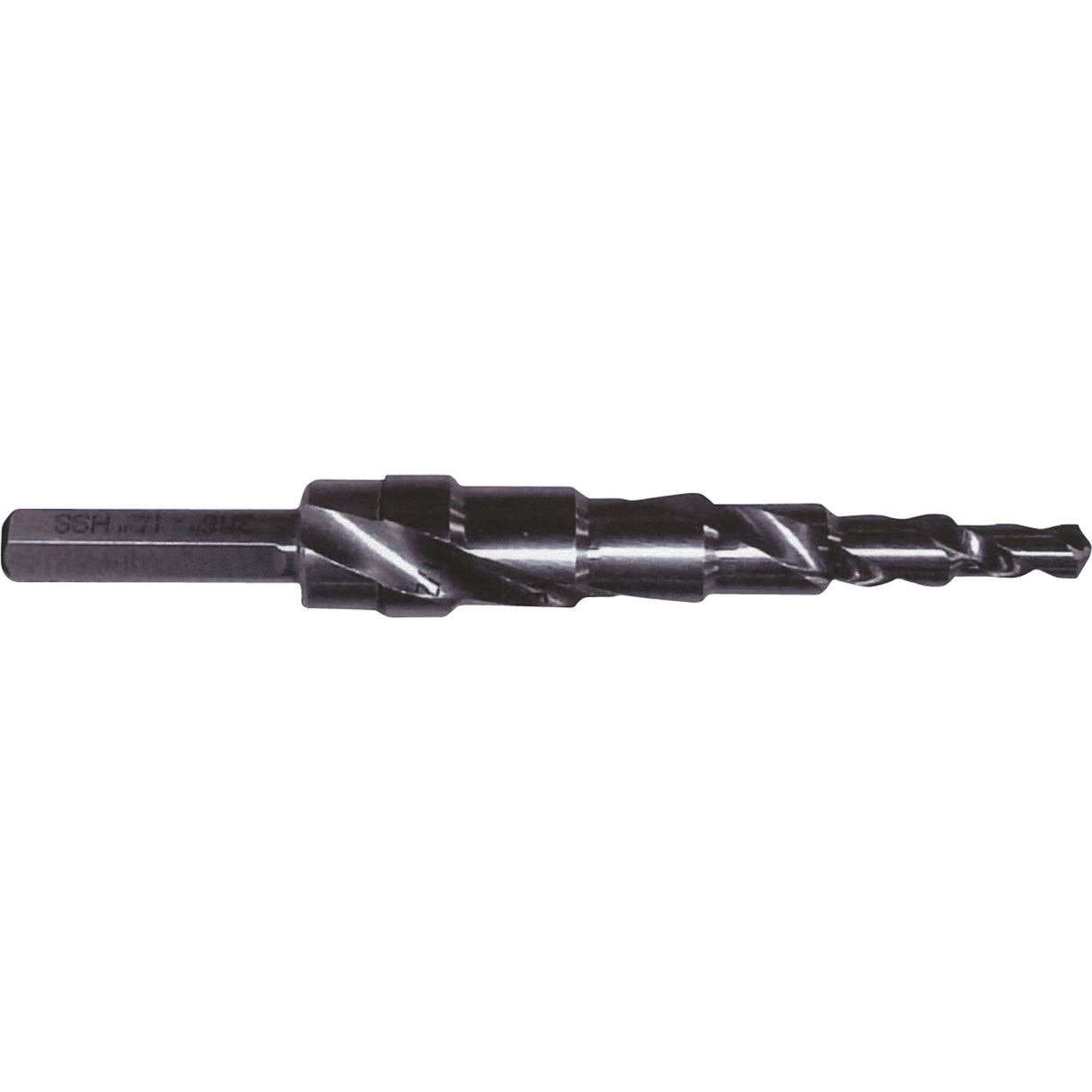 Progressive Step Drill, 3/16" - 1/2" , 1/16" Increments, High Speed Steel