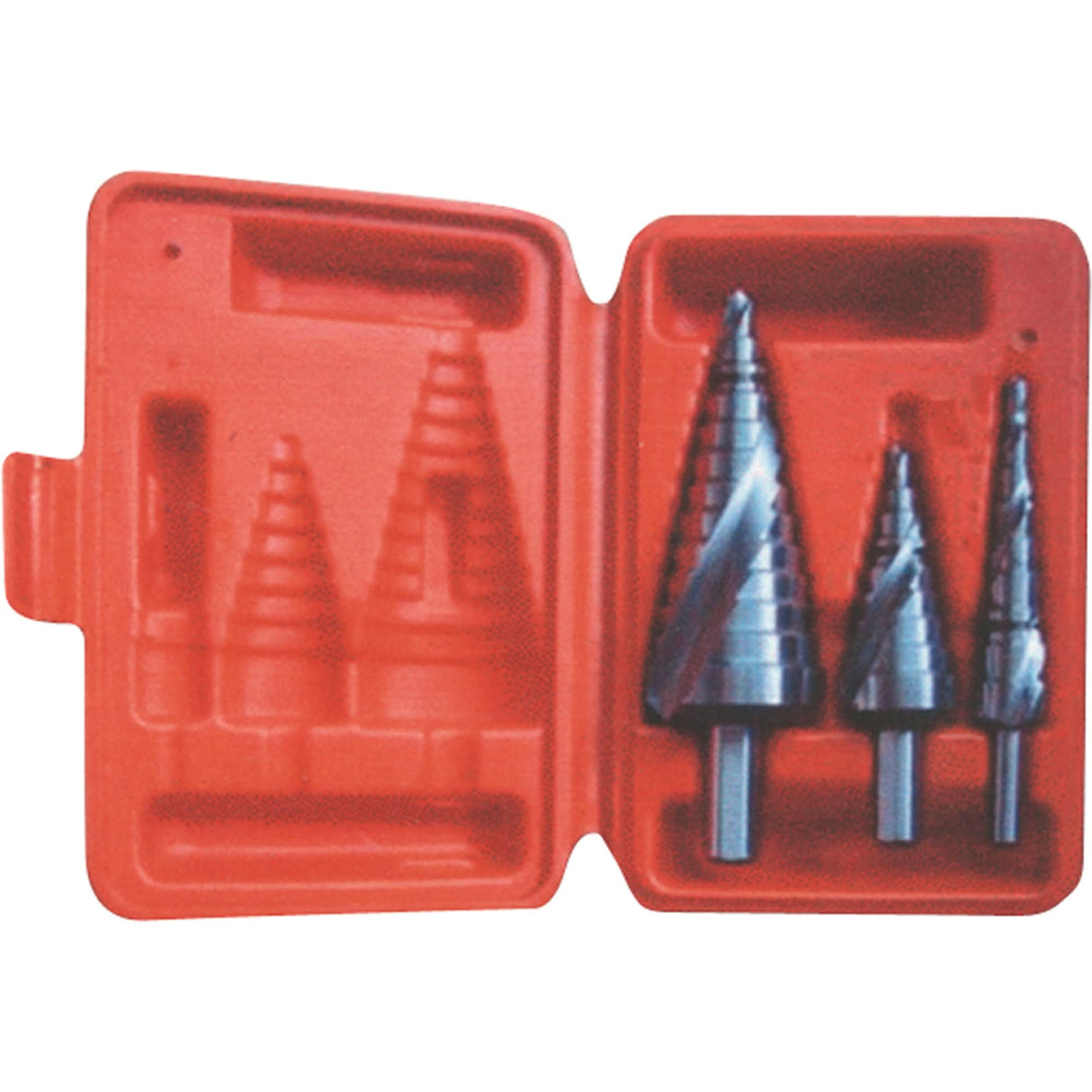 Step Drill Set, 3 Pieces, High Speed Steel