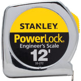 PowerLock® Tape Measure, 1/2" x 12', Imperial Graduations
