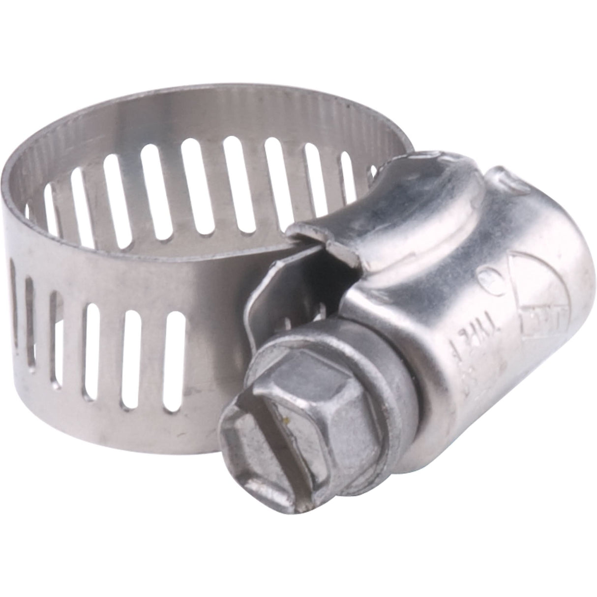 Stainless Steel Gear Clamp, Min Dia. 4-1/2", Max Dia. 6-1/2"
