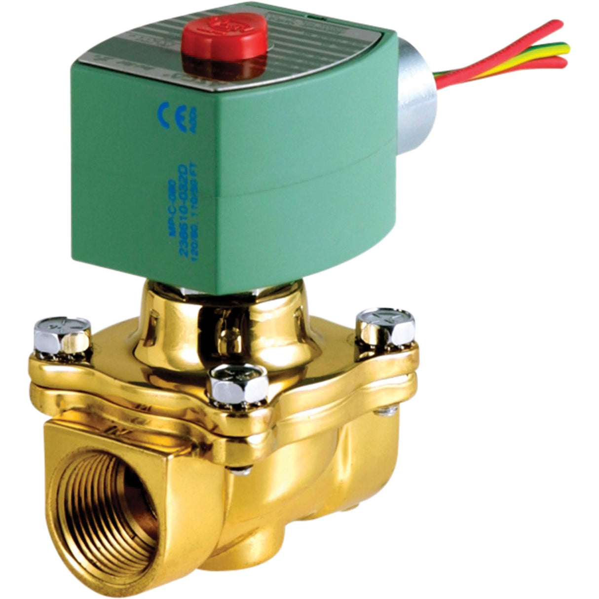 2-Way Pilot Operated Solenoid Valves, 2" Pipe, 90 PSI