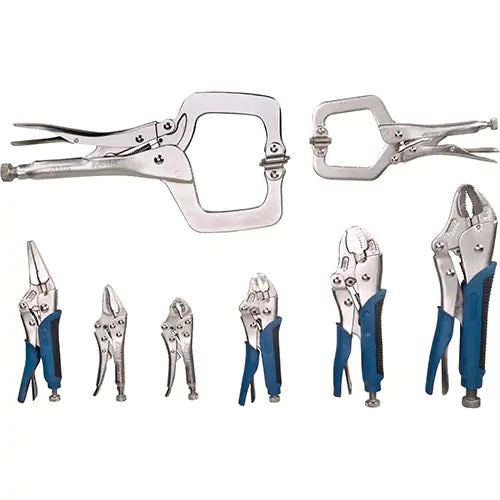 Locking Plier Set, 8 Pieces