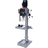 Gearhead Drilling Machine, 1/2" Chuck, 6 Speed(s), 19-1/2" W x 21-3/4" L, #3 Morse
