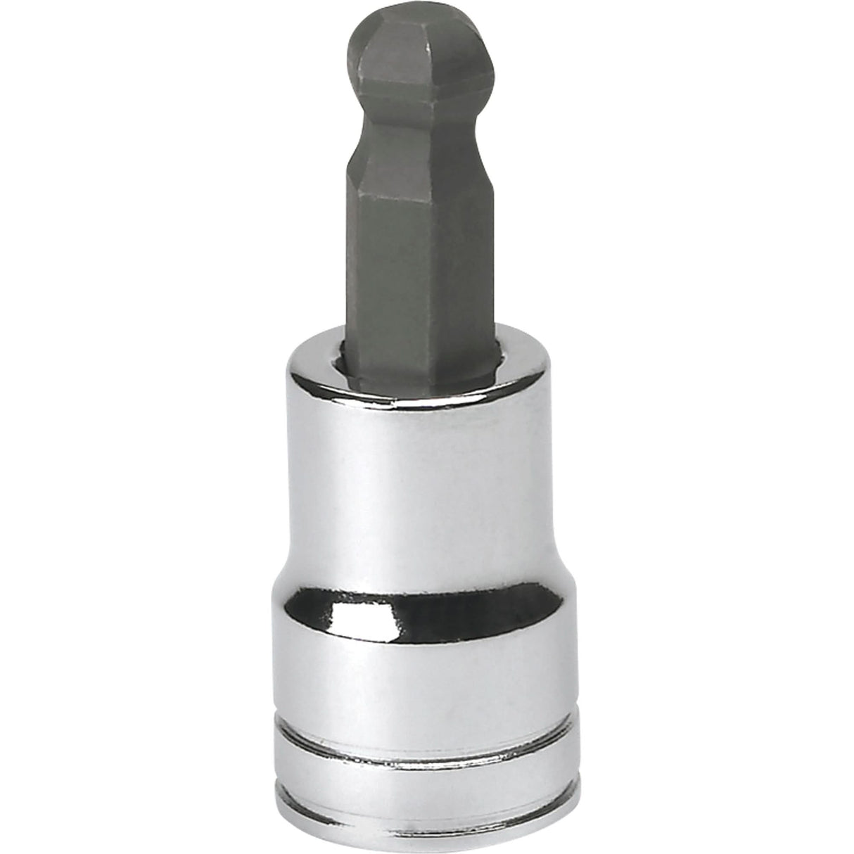 SAE Bit Socket, Hex Ball, 3/8" x 1.968" L, 3/8" Drive