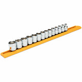 6-Point Metric Socket Set, 14 Pcs, 3/8" Drive Size