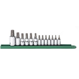 Bit Socket Set, Torx®, 1/2"/1/4"/3/8" Drive, 13 Pcs