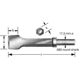 Pneumatic Chisel With  Retaining Collar