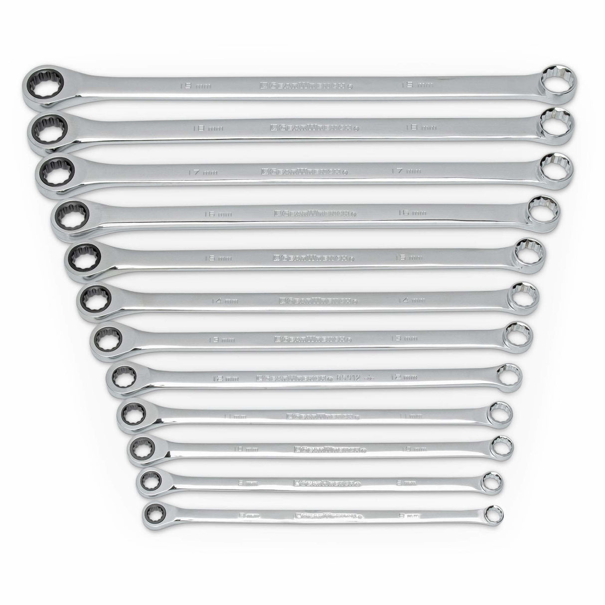 72-Tooth 12 Point XL GearBox™ Double Box Wrench Set, Ratcheting Box, 12 Pieces, Metric