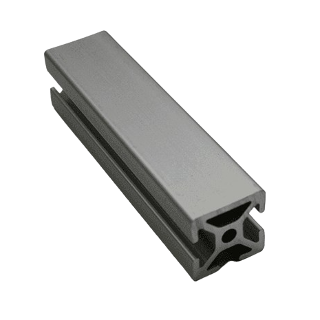 Extrusión de aluminio con triple ranura lisa de 1" x 1"
