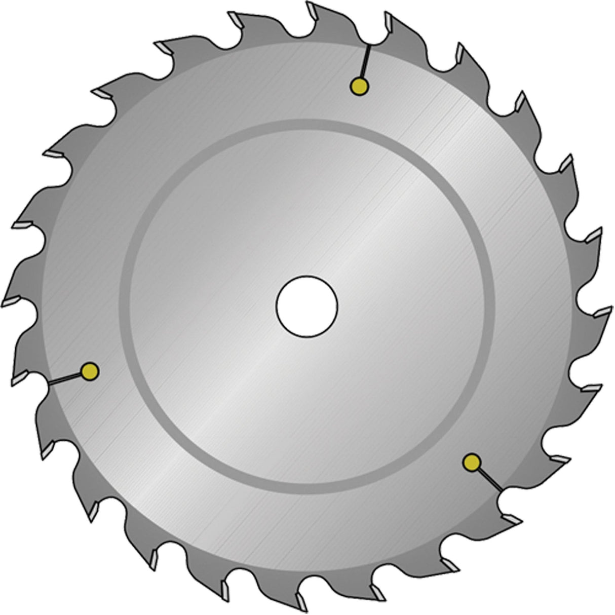 Industrial Saw Blade - Ripping, 8", 24 Teeth, Wood Use
