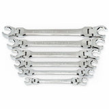 Wrench Set, Flare Nut/Flex Head, 6 Pieces, Metric