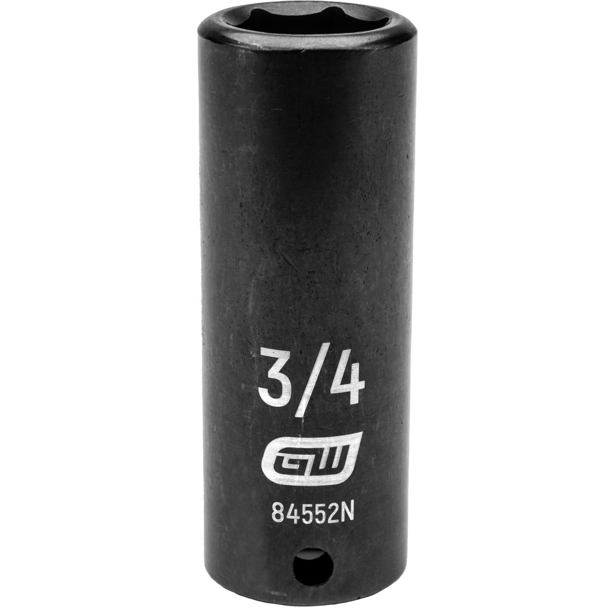 SAE Socket, Impact, 3/4", 1/2" Drive, 6 Points, Deep