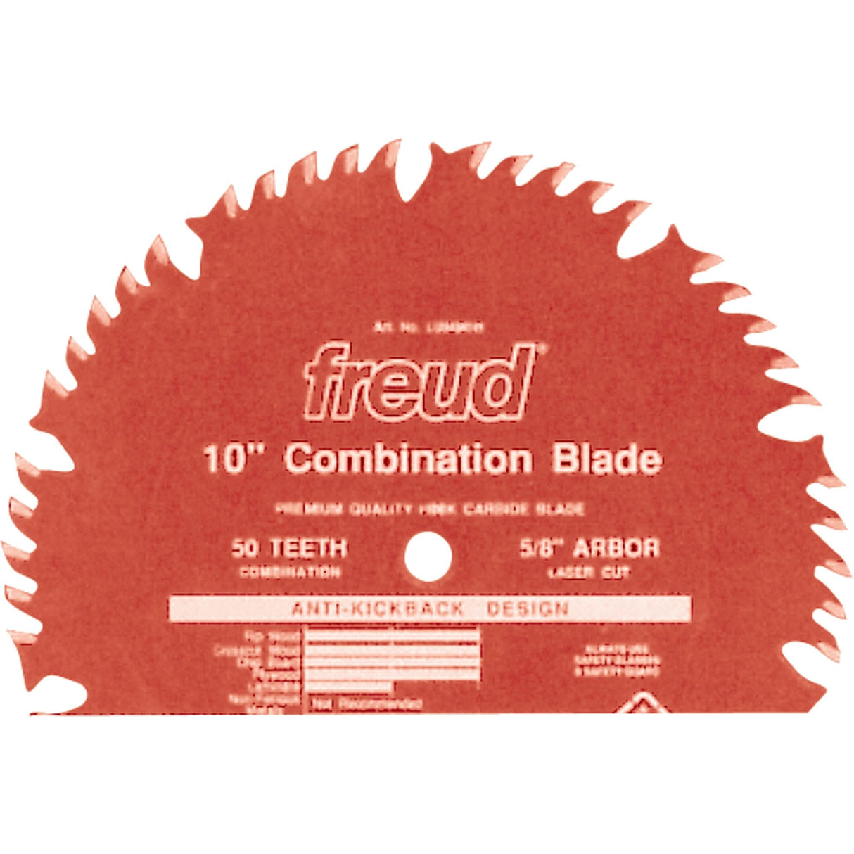 TCS General Purpose Industrial Blades, 10", 50 Teeth, Wood Use