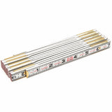 Red End® Brick Mason Rule, 6' L, Wood, 1/16" Graduations