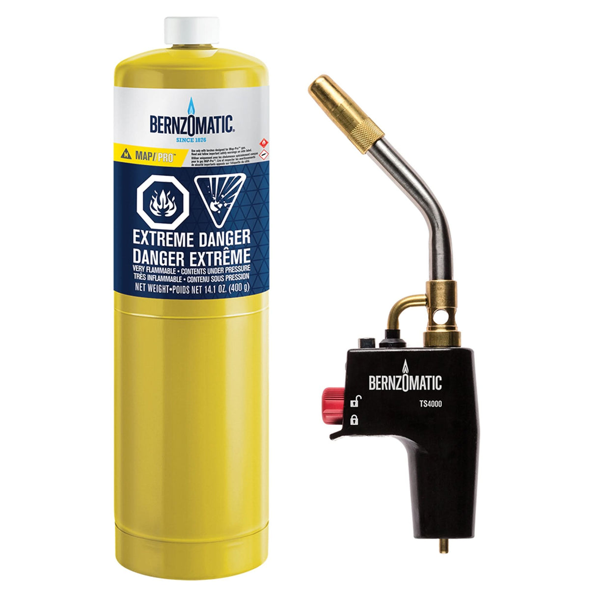 Trigger Start Cast Aluminum MAP-Pro™ Gas Torch Kit