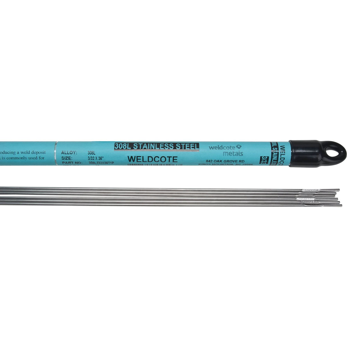 36" Cut Length TIG Rods, 1/8", Stainless Steel