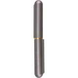 Weld-On Hinge, 0.906" Dia. x 7.874" L, Mild Steel w/Fixed Steel Pin