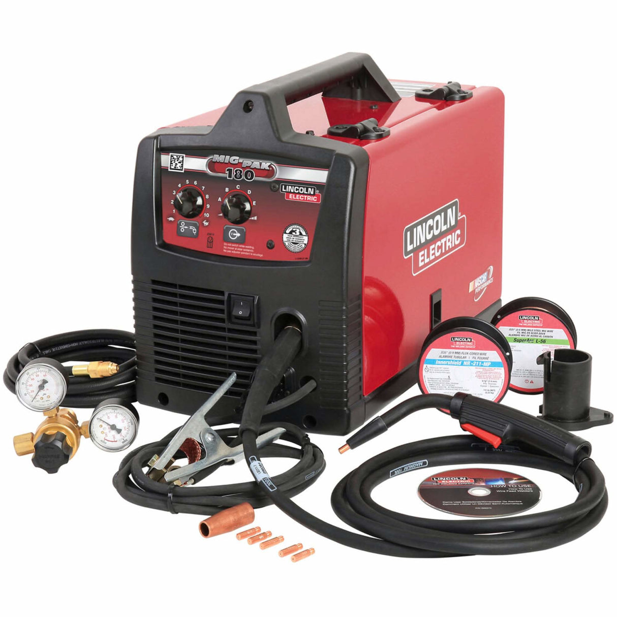 MIG-PAK® 180 Dévidoir-soudeur, 208 V/230 V, monophasé, 60 Hz