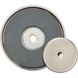 Ceramic Shallow Pot Magnet, 1-3/8" Dia., 12 lbs. Pull
